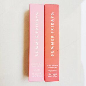 Pink Sugar+Poppy/Summer Fridays Lip Butter Balm Conditioning Lip Mask Lip